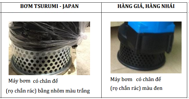 Cách phân biệt bơm chìm Tsurumi KTZ với hãng nhái - Hình 6 Cách phân biệt bơm chìm Tsurumi KTZ với hãng nhái - Hình 6