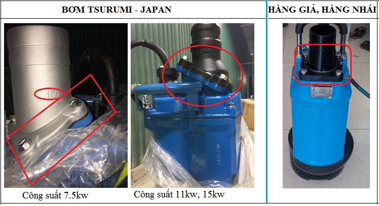 Cách phân biệt bơm chìm Tsurumi KTZ với hãng nhái - Hình 4 Cách phân biệt bơm chìm Tsurumi KTZ với hãng nhái - Hình 4