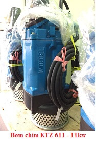 máy bơm nước thải thả chìm KTZ611, bơm bùn loãng 11kw
