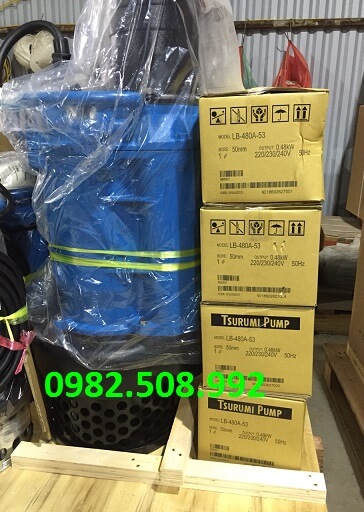 Máy bơm thoát nước chống ngập úng KRS819, bơm chìm Tsurumi 19kw