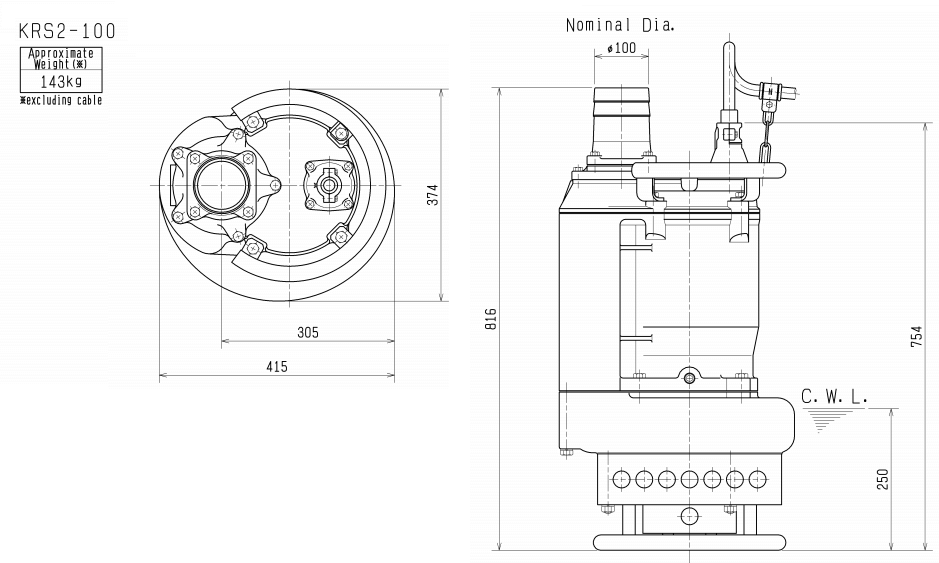 Bơm chìm KRS2-100