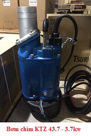 Máy bơm chìm hố móng KTZ43.7, bơm nước thải xây dựng 3.7kw