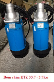 Máy bơm chìm nước thô Tsurumi KTZ33.7, bơm bùn thải bùn loãng 3.7kw